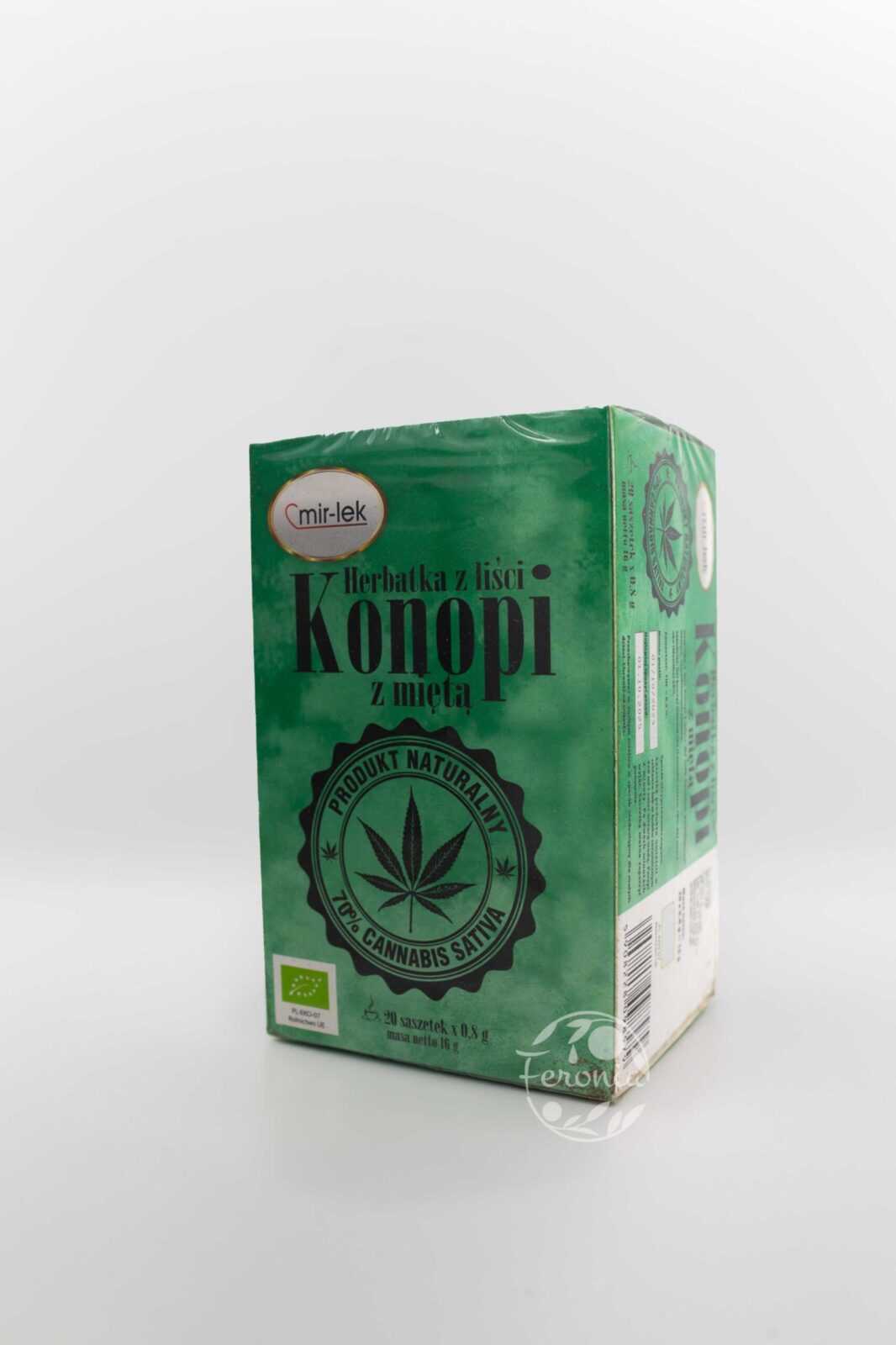 HERBATKA Z KONOPI Z MIĘTĄ