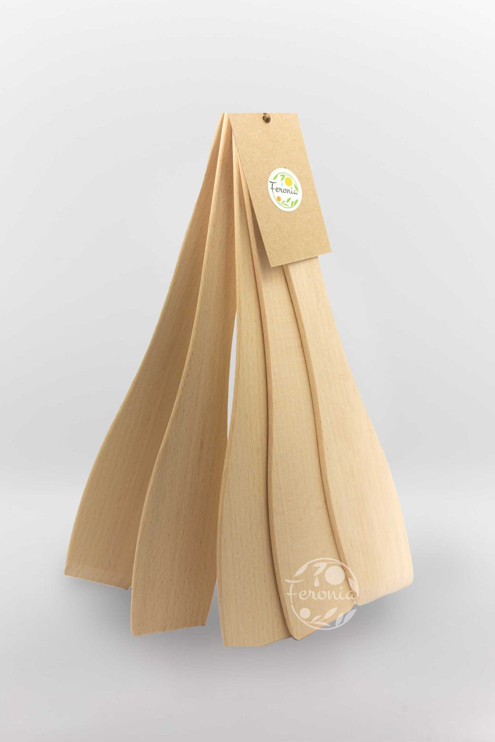 DREWNIANA ŁOPATKA KUCHENNA 5 SZTUK